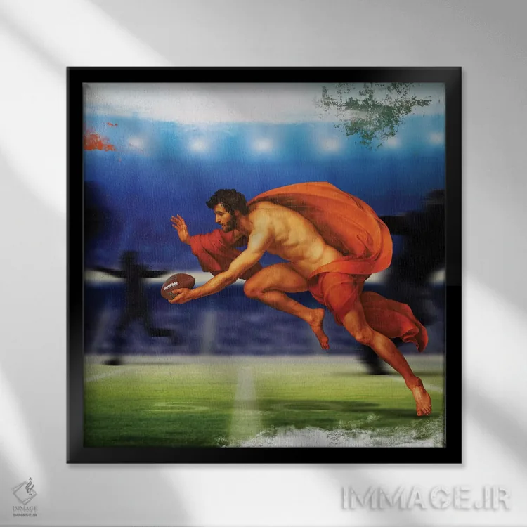تابلو دکوراتیو بازیکن اثر خوزه لوئیس گوئررو - نمای قابدار مشکی
