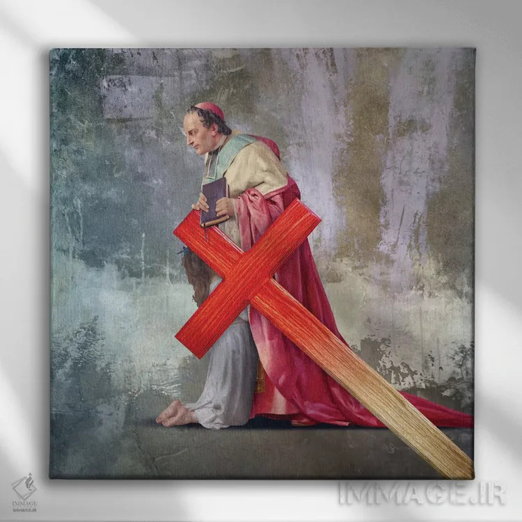 تابلو دکوراتیو پدراستی اثر خوزه لوئیس گوئررو - نمای روبهرو روی دیوار