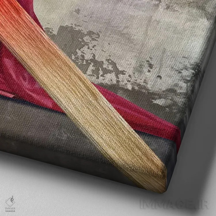 تابلو دکوراتیو پدراستی اثر خوزه لوئیس گوئررو - نمای نزدیک بافت بوم