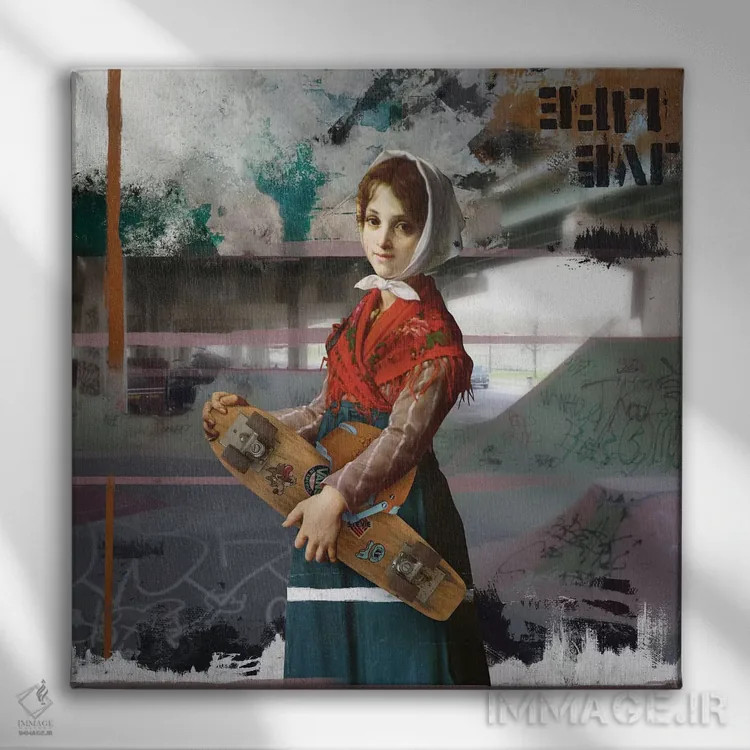 تابلو دکوراتیو زندگی کن اثر خوزه لوئیس گوئررو - نمای روبهرو روی دیوار