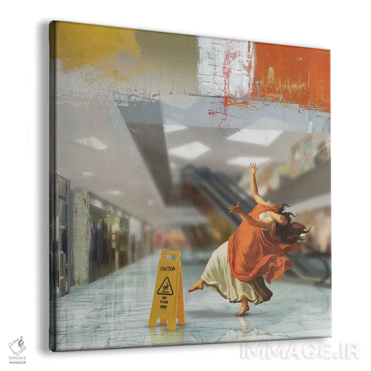 تابلو دکوراتیو زمین خیس اثر خوزه لوئیس گوئررو - نمای پرسپکتیو محصول