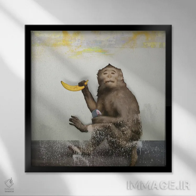 تابلو دکوراتیو هنر اثر خوزه لوئیس گوئررو - نمای قابدار مشکی