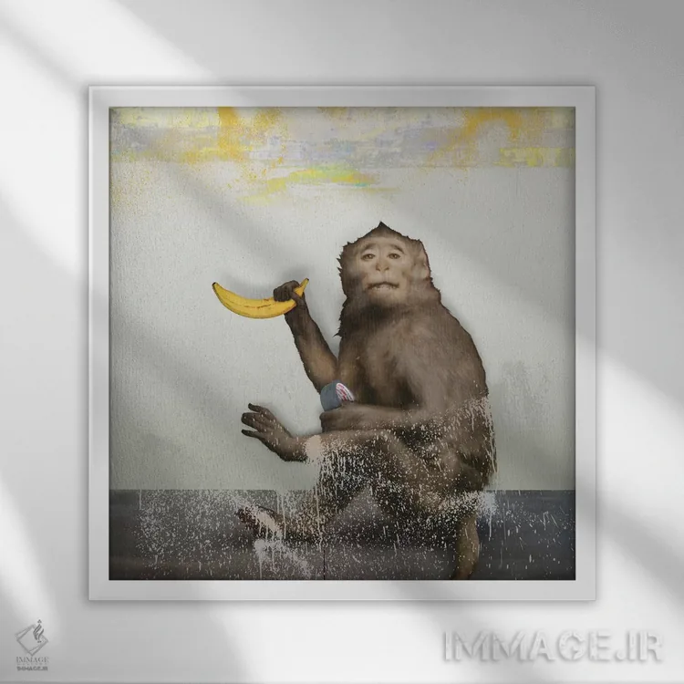 تابلو دکوراتیو هنر اثر خوزه لوئیس گوئررو - نمای قابدار سفید