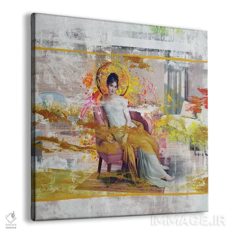تابلو دکوراتیو بانو رکامیه اثر خوزه لوئیس گوئررو - نمای پرسپکتیو محصول