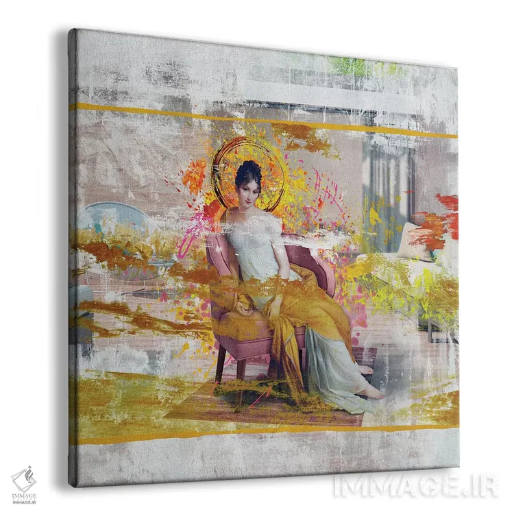 تابلو دکوراتیو بانو رکامیه اثر خوزه لوئیس گوئررو - نمای پرسپکتیو محصول