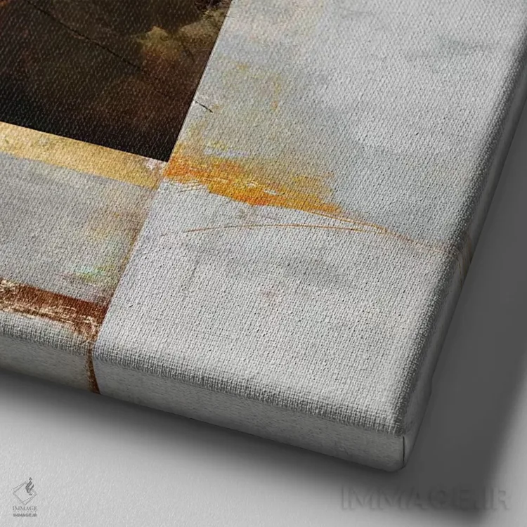 تابلو دکوراتیو عابربانک اثر خوزه لوئیس گوئررو - نمای نزدیک بافت بوم