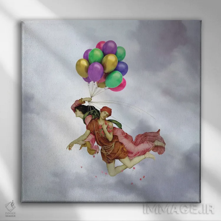 تابلو دکوراتیو پرواز اثر خوزه لوئیس گوئررو - نمای روبهرو روی دیوار