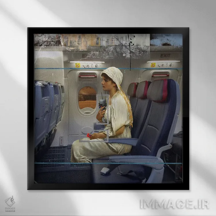تابلو دکوراتیو پیش از رفتنم اثر خوزه لوئیس گوئررو - نمای قابدار مشکی