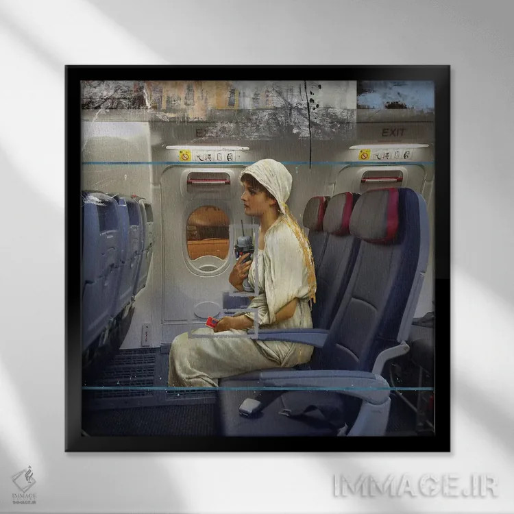 تابلو دکوراتیو پیش از رفتنم اثر خوزه لوئیس گوئررو - نمای قابدار مشکی