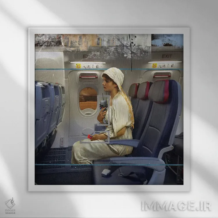 تابلو دکوراتیو پیش از رفتنم اثر خوزه لوئیس گوئررو - نمای قابدار سفید
