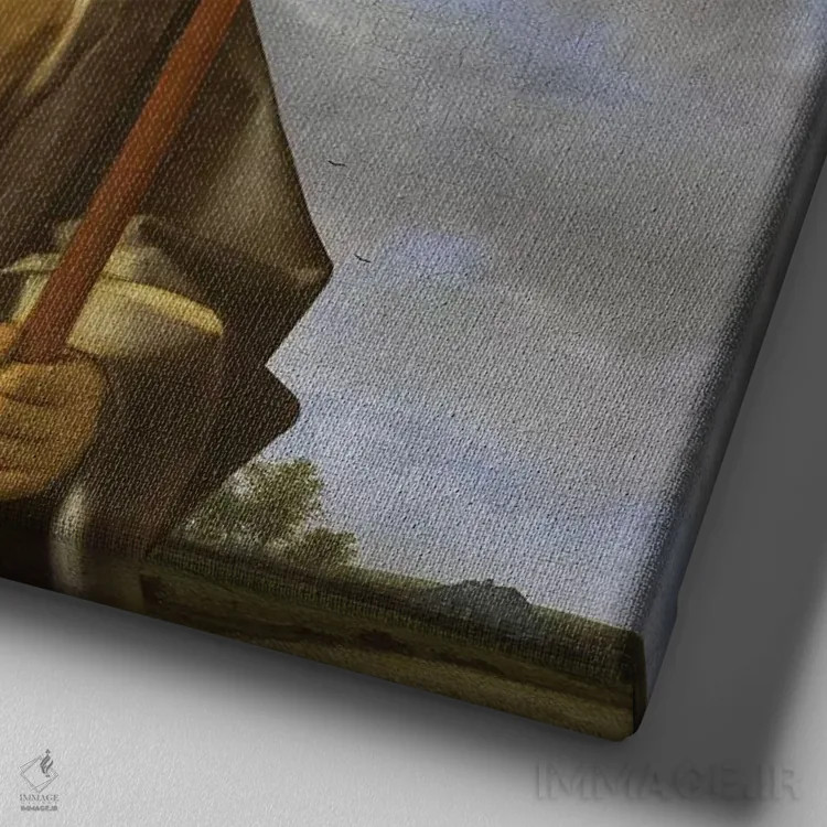 تابلو دکوراتیو حقیقت اثر خوزه لوئیس گوئررو - نمای نزدیک بافت بوم