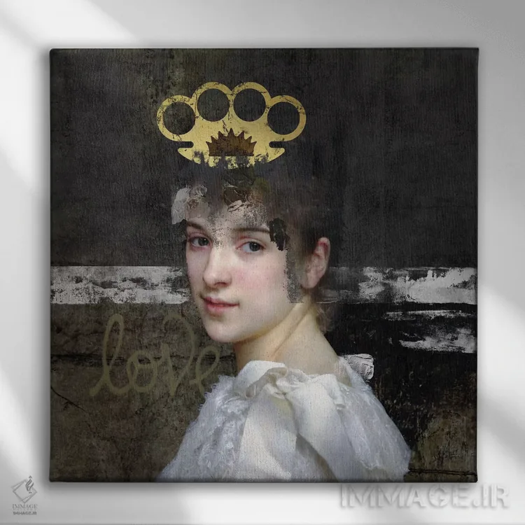 تابلو دکوراتیو زن اثر خوزه لوئیس گوئررو - نمای روبهرو روی دیوار