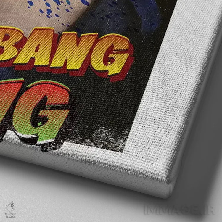 تابلو دکوراتیو سلام کن به دوست کوچکم اثر خوزه لوئیس گوئررو - نمای نزدیک بافت بوم