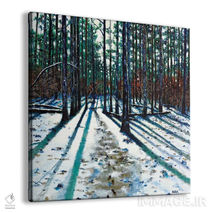 تابلو دکوراتیو درون جنگل اثر جری لی کرک - نمای پرسپکتیو محصول