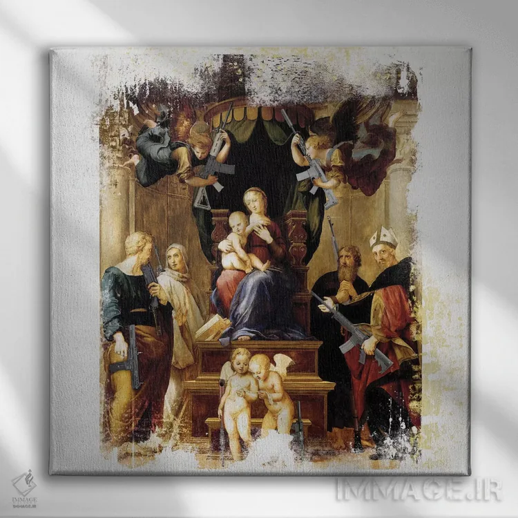 تابلو دکوراتیو ظهور دوم اثر خوزه لوئیس گوئررو - نمای روبهرو روی دیوار