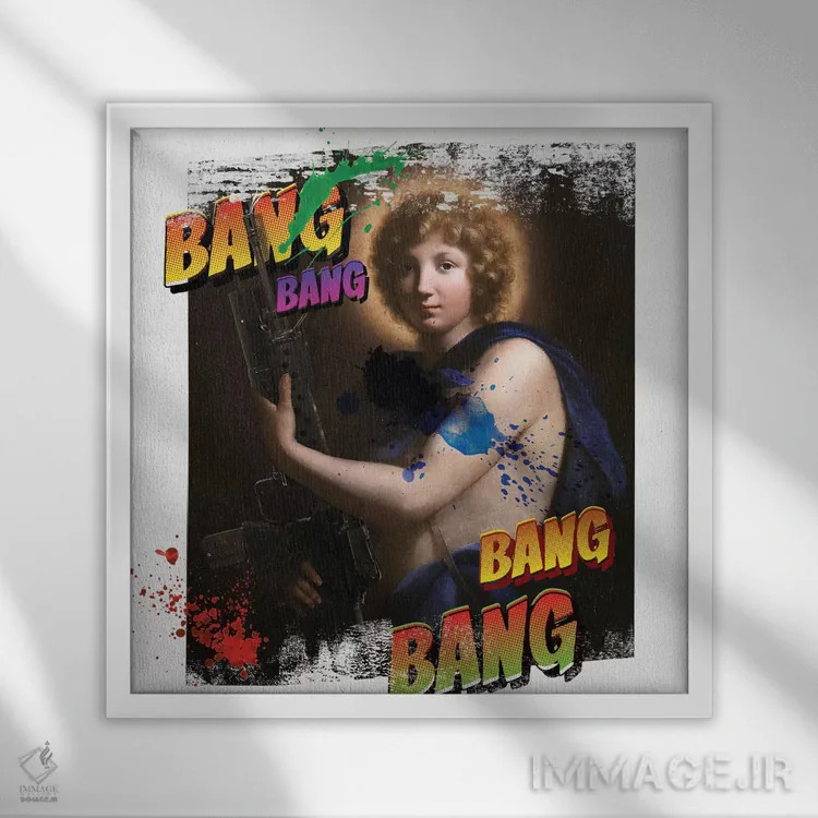 تابلو دکوراتیو سلام کن به دوست کوچکم اثر خوزه لوئیس گوئررو - نمای قابدار سفید