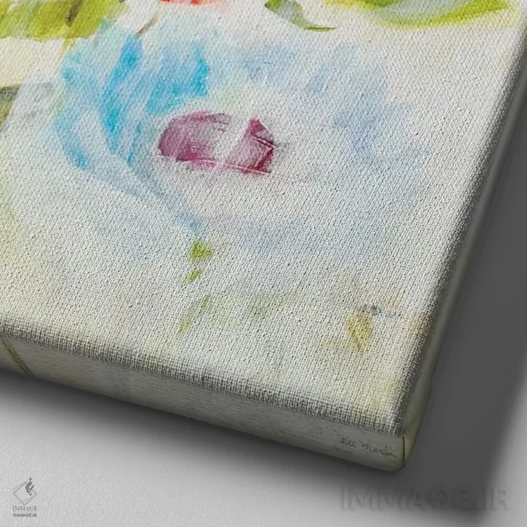 تابلو دکوراتیو انتظار اثر جیل مارتین - نمای نزدیک بافت بوم