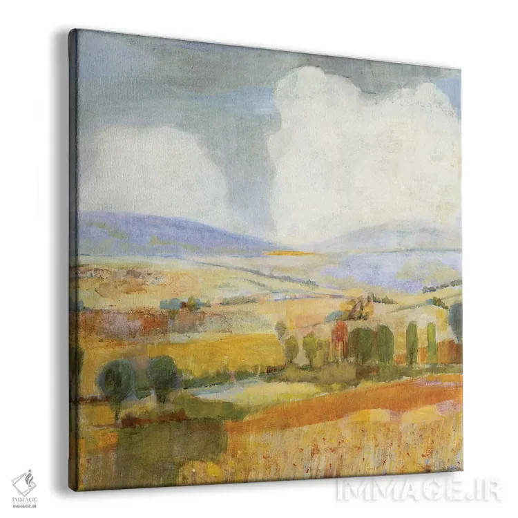 تابلو انتزاعی ارتباطات متقابل اثر جیل مارتین - نمای پرسپکتیو محصول