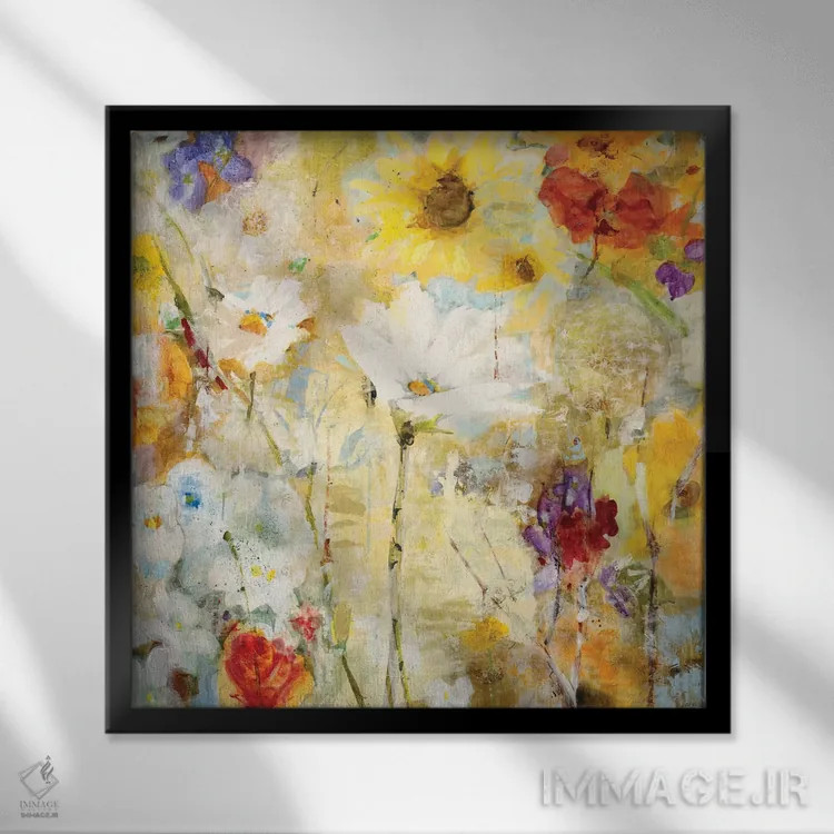 تابلو دکوراتیو فوگ اثر جیل مارتین - نمای قابدار مشکی