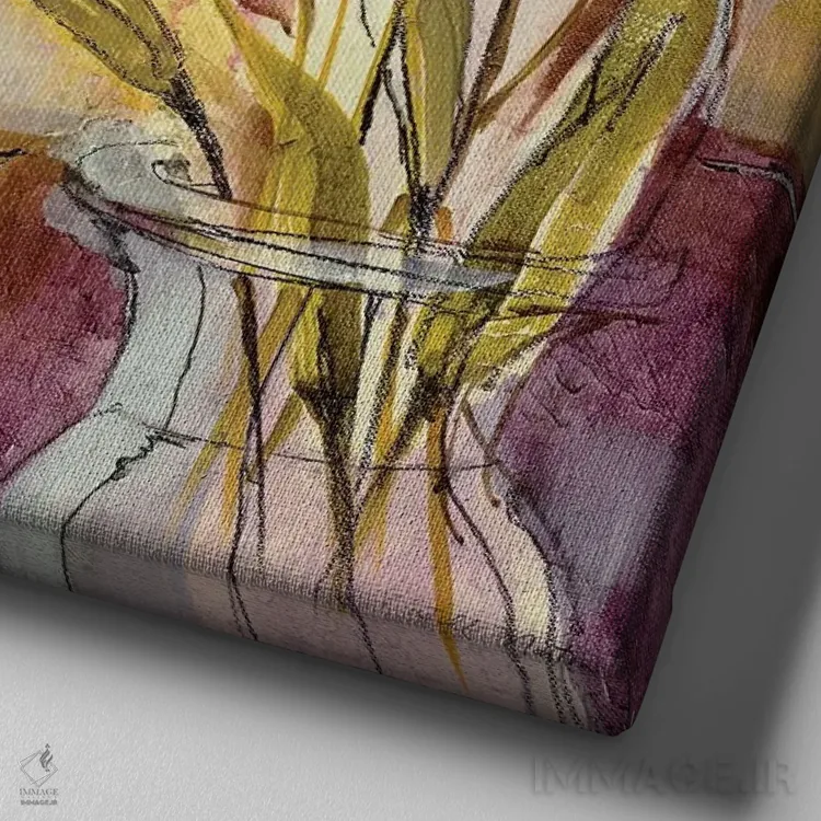 تابلو دکوراتیو فاندانگو 2 اثر جیل مارتین - نمای نزدیک بافت بوم