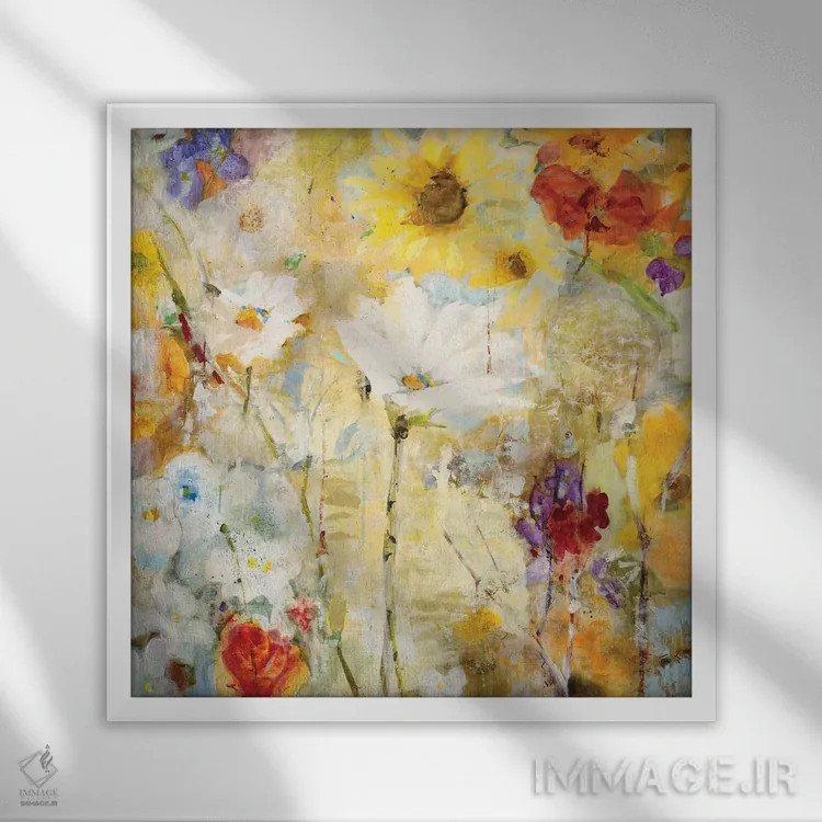 تابلو دکوراتیو فوگ اثر جیل مارتین - نمای قابدار سفید