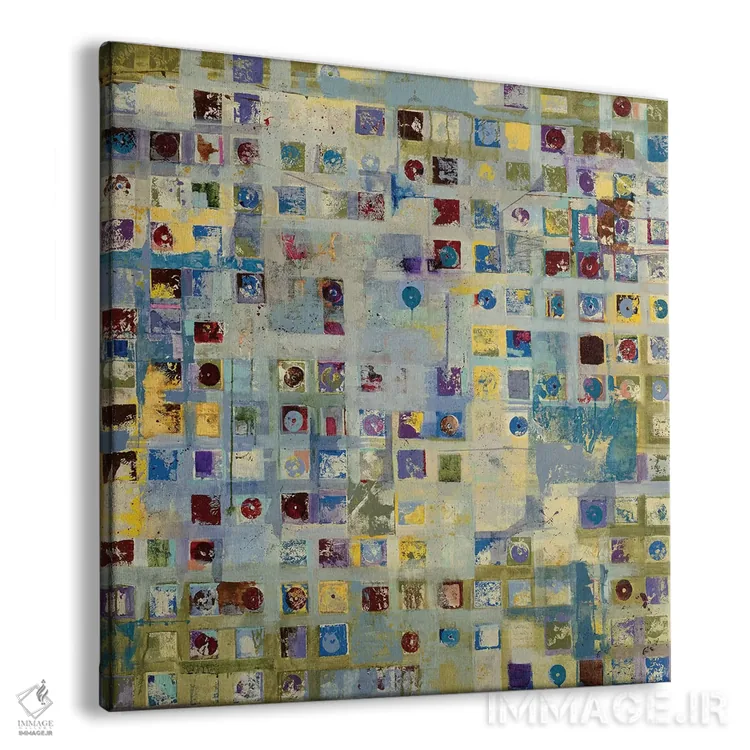 تابلو انتزاعی سیاحت گر اثر جیل مارتین - نمای پرسپکتیو محصول