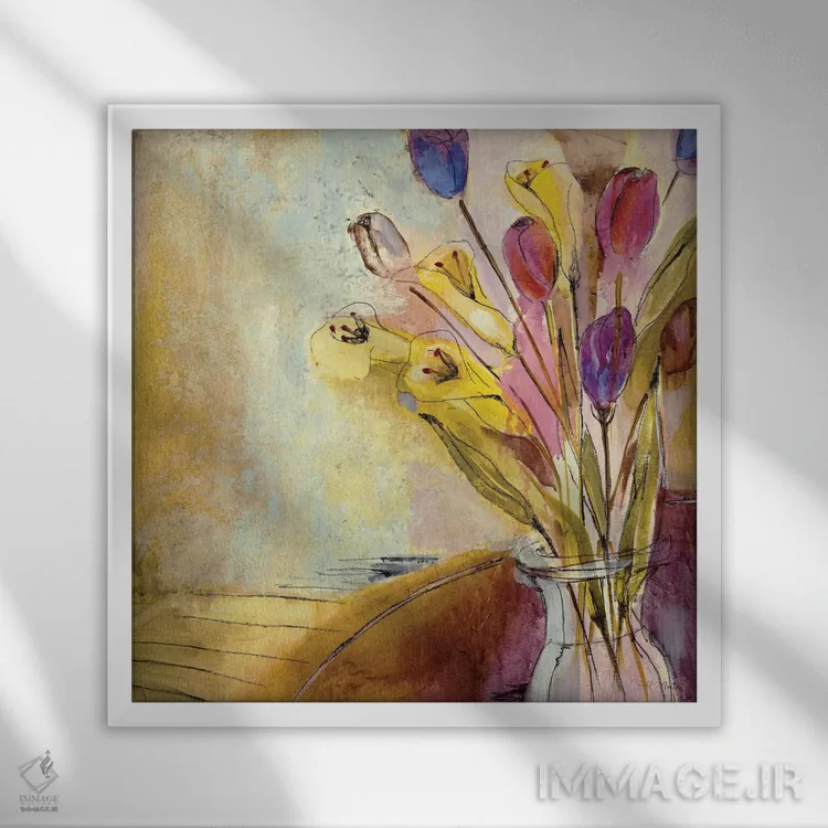 تابلو دکوراتیو فاندانگو 2 اثر جیل مارتین - نمای قابدار سفید