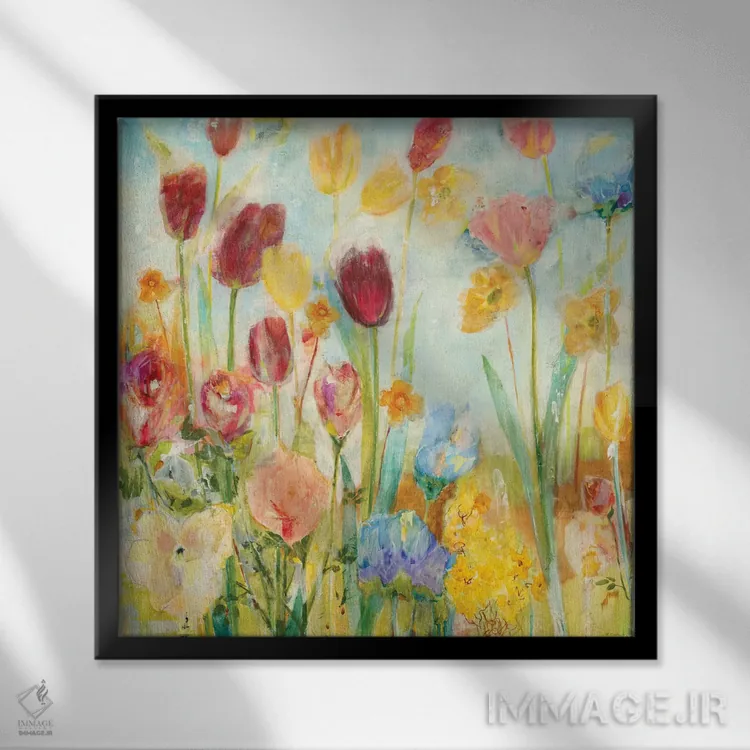 تابلو دکوراتیو مادریگال اثر جیل مارتین - نمای قابدار مشکی