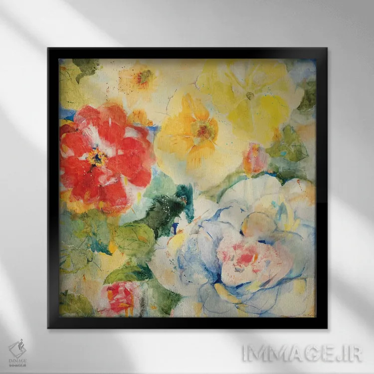 تابلو دکوراتیو اواخر صبح اثر جیل مارتین - نمای قابدار مشکی