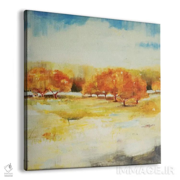 تابلو انتزاعی باغ قدیمی اثر جیل مارتین - نمای پرسپکتیو محصول