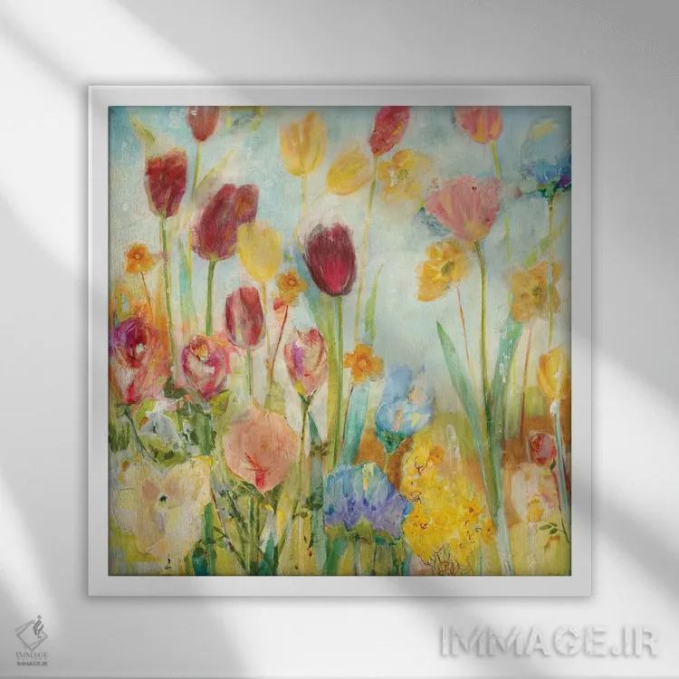 تابلو دکوراتیو مادریگال اثر جیل مارتین - نمای قابدار سفید