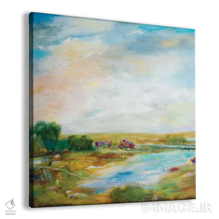 تابلو انتزاعی دید بلندمدت اثر جیل مارتین - نمای پرسپکتیو محصول