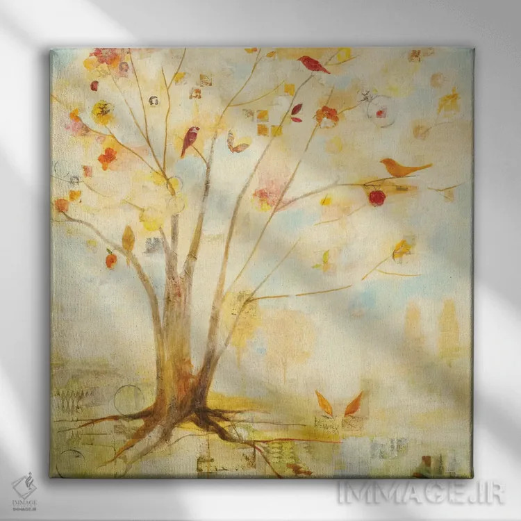 تابلو دکوراتیو آرامش اثر جیل مارتین - نمای روبهرو روی دیوار