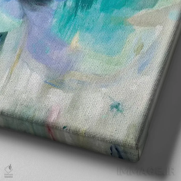 تابلو دکوراتیو تازه شده اثر جیل مارتین - نمای نزدیک بافت بوم