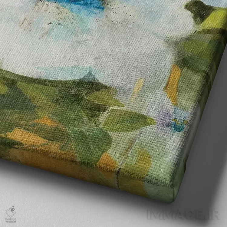 تابلو دکوراتیو شهود ۲ اثر جیل مارتین - نمای نزدیک بافت بوم