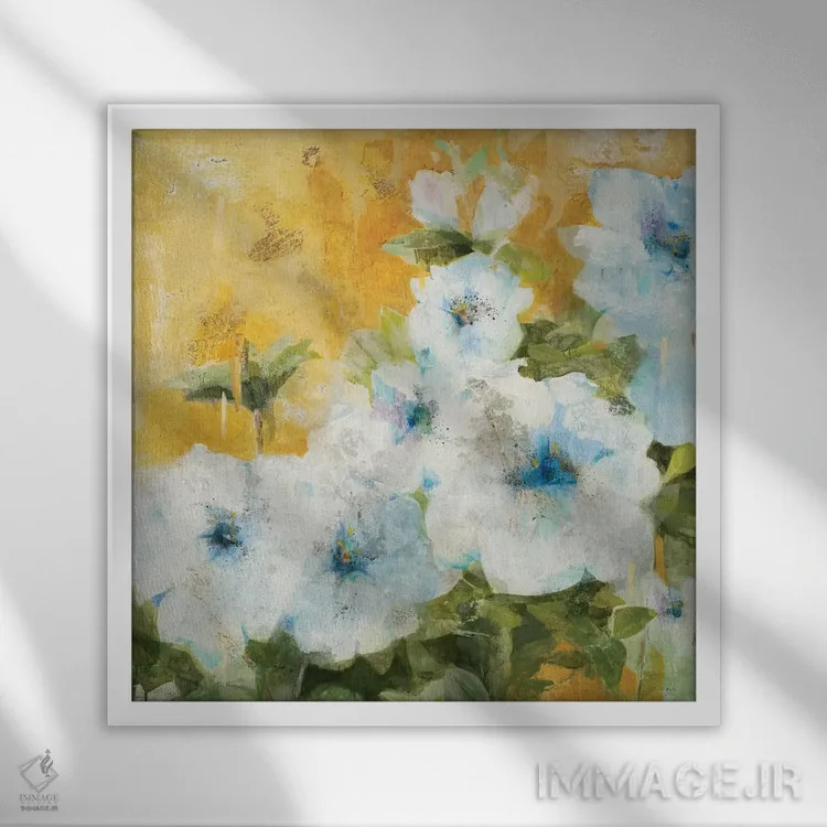 تابلو دکوراتیو شهود ۲ اثر جیل مارتین - نمای قابدار سفید