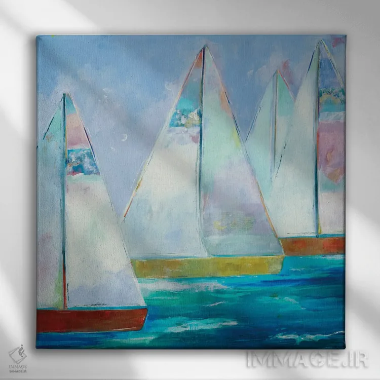 تابلو دکوراتیو عازم شدن اثر جیل مارتین - نمای روبهرو روی دیوار