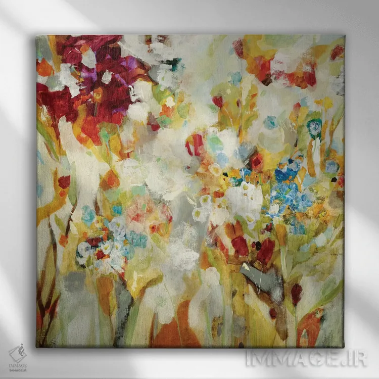 تابلو دکوراتیو تند و تیز اثر جیل مارتین - نمای روبهرو روی دیوار