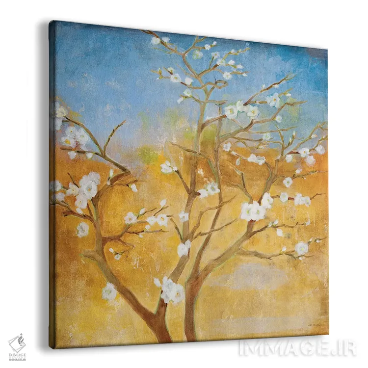 تابلو دکوراتیو جوشش های سفید اثر جیل مارتین - نمای پرسپکتیو محصول