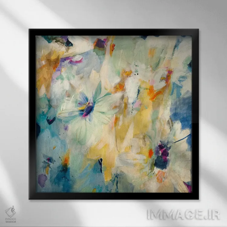 تابلو انتزاعی سراب اثر جیل مارتین - نمای قابدار مشکی