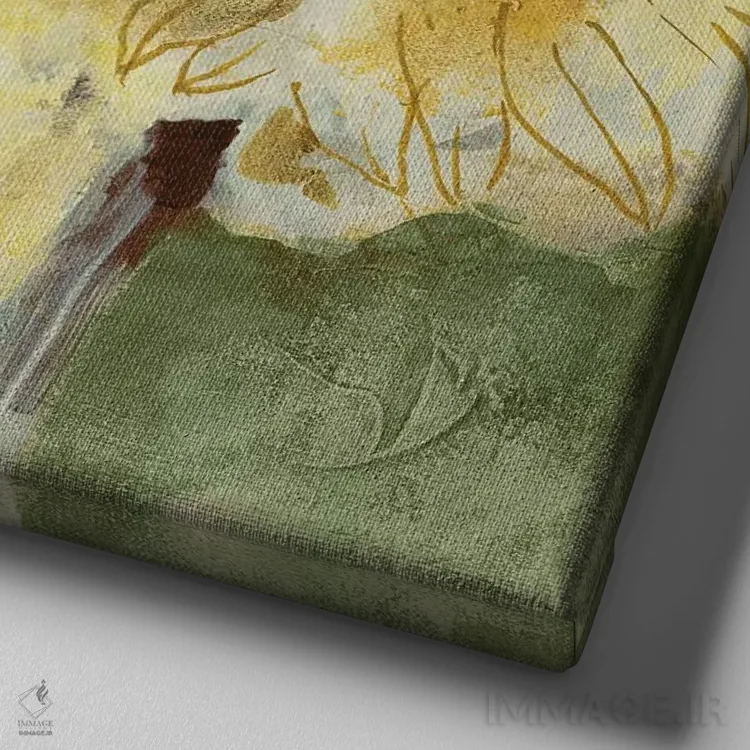 تابلو دکوراتیو انتظار ۲ اثر جیل مارتین - نمای نزدیک بافت بوم