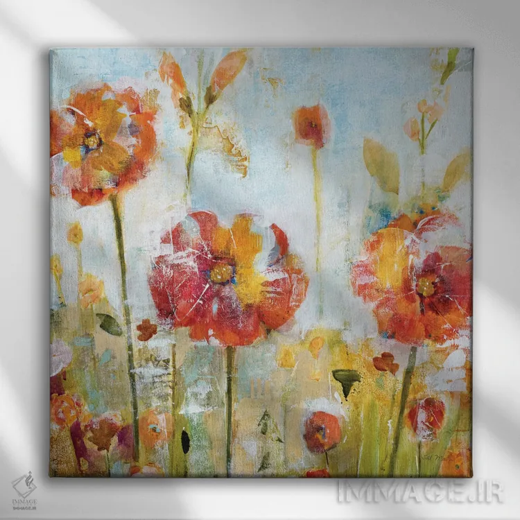 تابلو دکوراتیو لکه های خورشیدی ۱ اثر جیل مارتین - نمای روبهرو روی دیوار