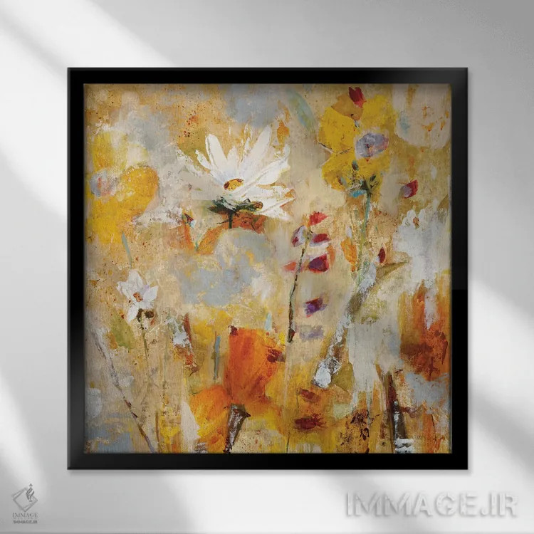 تابلو دکوراتیو هل دادن ۲ اثر جیل مارتین - نمای قابدار مشکی