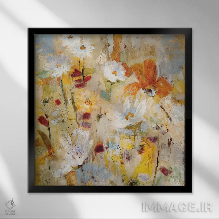 تابلو دکوراتیو هل دادن ۱ اثر جیل مارتین - نمای قابدار مشکی