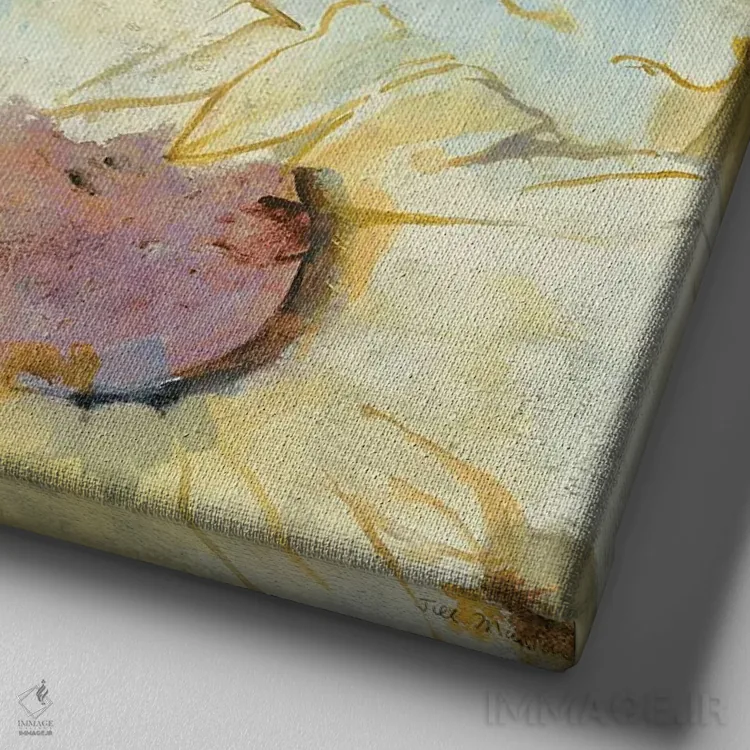 تابلو دکوراتیو بینش ها ۱ اثر جیل مارتین - نمای نزدیک بافت بوم