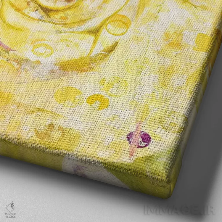 تابلو دکوراتیو بدون عنوان اثر جیل مارتین - نمای نزدیک بافت بوم