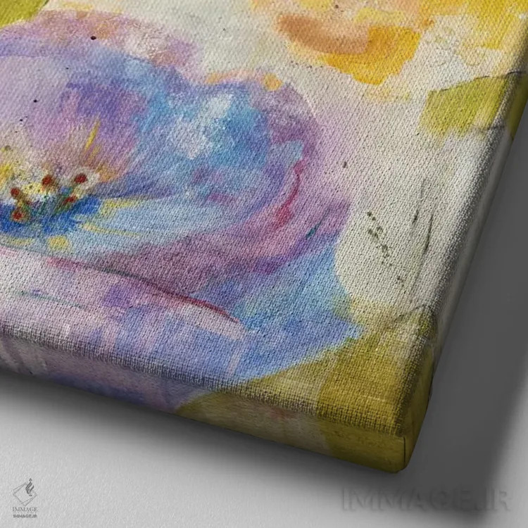 تابلو دکوراتیو اظهارات اثر جیل مارتین - نمای نزدیک بافت بوم