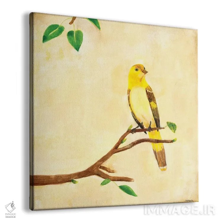 تابلو دکوراتیو آواز پرنده ۱ اثر جیل مارتین - نمای پرسپکتیو محصول