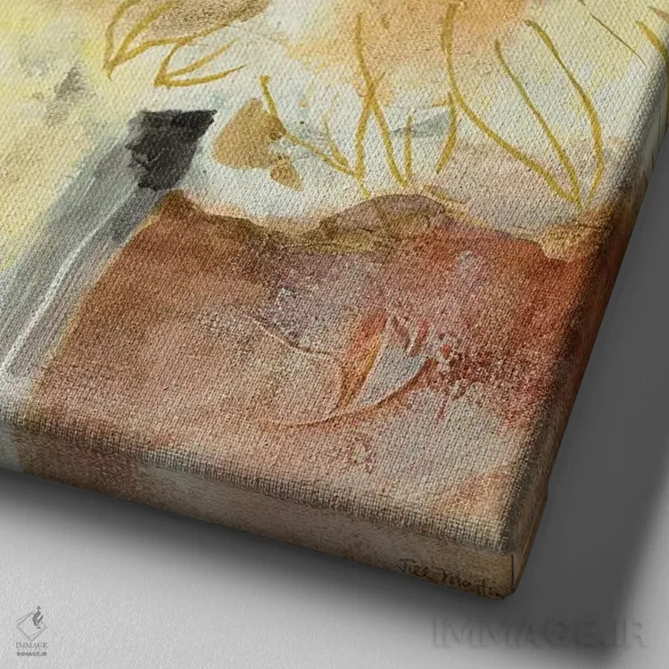 تابلو دکوراتیو بینش ها ۲ اثر جیل مارتین - نمای نزدیک بافت بوم