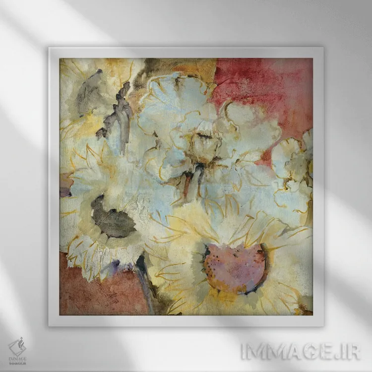 تابلو دکوراتیو بینش ها ۱ اثر جیل مارتین - نمای قابدار سفید